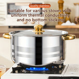 10-Piece Durable Stainless Steel Saucepan Set with Lids - Induction Compatible, Dual Handle Pots for Versatile Kitchen Cooking, 5 Sizes for Soup, Stew, Noodles and More