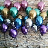 48-Pack Premium Glossy Metallic Balloons for Weddings, Birthdays, New Year, Valentine's Day & Christmas - Versatile Celebration Decor for All Occasions - Emulsion Balloons for Ages 14+