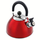 1pc, 2500ml/84.55oz Stainless Steel Whistling Tea Kettle - Durable, Reusable, Easy to Clean, and Versatile for Charcoal, Gas, Electric, and Ceramic Stoves - Perfect for Home and Outdoor Use