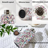 1pc, Luxurious Rhinestone Insulated Vacuum Flask - Keeps Drinks Hot/Cold for Hours, 260ml/9oz Capacity, Durable, Leak-Proof, Sparkling Studded Design, Perfect for Travel, Summer, Winter, and as a Gift