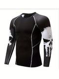 Men's Slim Fit Colour Block Tee - Comfy, Breathable, High Stretch, Quick Dry, Long Sleeve, Outdoor Clothing for Active Men