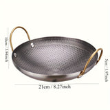 Versatile Non-Stick Stainless Steel Griddle - Perfect for Outdoor BBQs, Camping & Hiking | Easy Clean Cookware