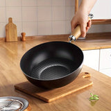 1pc Small Iron Pot, Traditional Chinese Wok, One Person Eating Uncoated Mini Non Stick Wok, Suitable For Gas Stoves And Stoves, Kitchen Utensils, And Kitchen Utensils