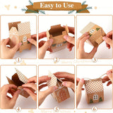 45 Pieces Festive Mini Gingerbread House Paper Gift Bags - Perfect for Parties and Holidays, No Electricity Required