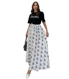 Summer NEW designer Women's Two Piece Dress Luxury brand fashion Casual Women's 2 Piece Sets