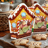 Christmas Treat Bags Set - 25/50pcs Cute Cartoon Self-Sealing Gift Bags for Snacks, Candy & Cookies - Perfect for Holiday Parties & Baking Essentials