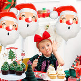 3-Pack Large Santa Hat Foil Balloons - Vibrant Aluminum Film Christmas Decorations with Ribbon and Straw - Perfect for 14 Years and Up, Ideal for Christmas Party, Birthday, New Year, Home and Yard Decorations
