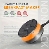 1pc Cartoon Pattern 7-Cavity Omelet Skillet - Multifunctional Non-Stick Frying Pan for Eggs, Dumplings, Food Supplements, and Kitchen Supplies with Easy Cooking and Cleaning