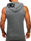 Moisture-Wicking Hooded Tank Top Shirts - Quick Dry, Breathable, Athletic Gym Wear for Men - Ideal for Running, Training, and Bodybuilding