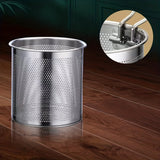 1pc Japanese-Style Mini Deep Fryer Pot - 304 Stainless Steel Gas Frying Pot with Filter Net for Tempura Oil Saving - Compact Space-Saving Design for Household Kitchen