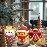 Christmas Treat Bags Set - 25/50pcs Cute Cartoon Self-Sealing Gift Bags for Snacks, Candy & Cookies - Perfect for Holiday Parties & Baking Essentials