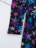 Colorful Snowflake Graphic Long Sleeve Dress Girls Casual Dresses Kids Gift Halloween Christmas