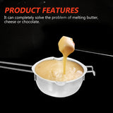 2 Pcs Stainless Steel Double Boiler Pot Chocolate Melting Pot Soap Candle Candy Making Tool Kit Wax Melting Heat Proof Bowl For Melting Chocolate, Butter, Cheese, Caramel, Candy, Candle, Wax