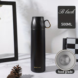 1pc Stainless Steel Thermal Cup, With Gift Box Set, Double Layer Leakproof Insulated Water Bottle, Keeps Hot And Cold Drinks For Hours, Suitable For Cycling, Backpacking, Office Or Car, School, Party, Camping, Travel Accessories