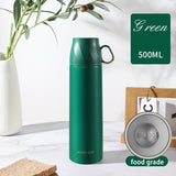 1pc Stainless Steel Thermal Cup, With Gift Box Set, Double Layer Leakproof Insulated Water Bottle, Keeps Hot And Cold Drinks For Hours, Suitable For Cycling, Backpacking, Office Or Car, School, Party, Camping, Travel Accessories