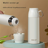 1pc Stainless Steel Thermal Cup, With Gift Box Set, Double Layer Leakproof Insulated Water Bottle, Keeps Hot And Cold Drinks For Hours, Suitable For Cycling, Backpacking, Office Or Car, School, Party, Camping, Travel Accessories