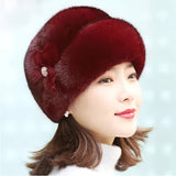 1Pc Cozy Faux Fur Beanie - Women's Warm Winter Hat for Thick Warm Ears, Snow Cap, Windproof, Soft, and Stylish - Perfect for Cold Weather Outdoor Activities
