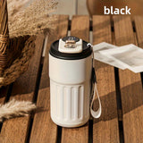 For Smart Temperature Display Stainless Steel Coffee Mug - Double-Walled Insulated Travel Cup for Both Men & Women, Portable with Battery-Powered Feature