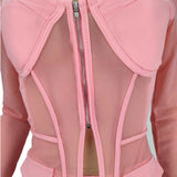 Two Piece Dress  Summer Women Tracksuit Two Piece Set Sheer Mesh Shirt Coat Panty Solid Color See Through Party Night Cloths Outift T230113