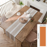 1pc Nordic Jacquard Table Runner - Stylish One-line Design, Geometric Pattern, Hand Woven with Tassel Detail, Perfect for Tea & Dining Tables, Elevates Room Decor - Durable Polyester Cotton Blend