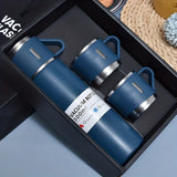 1pc/1 Set Insulated Vacuum Flask - 500ml/16.9oz Thermal Water Bottle with 2 Extra Cup Lids, Keeps Hot and Cold for Hours, Perfect for Travel, Summer, Winter, and Gifts