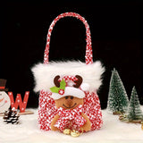 4-Piece Christmas Gift Bag, Christmas Eve Gift Bag, Candy Bag, Christmas Apple Bag Packing Tote Bag, Christmas Decoration