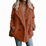 hulianfu Teddy Coat Women Faux Fur Coats Long Sleeve Fluffy Fur Jackets Winter Warm Female Jacket Oversized Women Casual Winter Coat