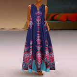 Floral Print Boho Casual Long Dress Summer Clothes For Women V-neck Sexy Off Shoulder Ladies Dresses Plus Size Maxi Dress