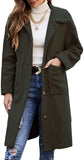 hulianfu Women's Fuzzy Fleece Lapel Open Front Long Cardigan Coat Faux Fur Warm Winter Outwear Jackets Jacket Women  Plus Size Fur Coat