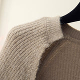 hulianfu Sweaters Cardigans Women's Batwing Long Sleeve Crop Top Loose Knitted Jacket shawl Femme Autumn Winter Knitwear