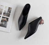 Spring Summer Pebble Heel Ball Heel Women Fashion Sandals Elegant Genuine Leather Elegant Comfy Ladies Shoe Female Egg Heel