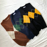 hulianfu hulianfu Knit Sweaters Women Pullover Sweater Top Lingge Winter Clothes Women Loose Sweaters Top Coat Casual Sweater Sueter De Mujer