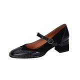 new Women pumps natural leather 22-25cm length Brogues shoes Cowhide + sheep suede upper Mary Jane shoes platform shoes