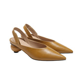 New Pebble Heel Fashion Women Shoes Elegant Pointed Toe Women Summer Shoes Egg Heel Ladies Sandals Brand Footwear Woman