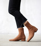hulianfu new spring shoes Women Boots plus size stretch boots casual flock European and American boots women Pigskin lining insole