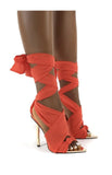 Fashion Sexy High Heel Bandage Pointed Stiletto High Heel Woman Shoes Roman Sandals Plus Size 43 Ladies Sandals Open Toe Shoes