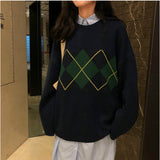 hulianfu hulianfu Knit Sweaters Women Pullover Sweater Top Lingge Winter Clothes Women Loose Sweaters Top Coat Casual Sweater Sueter De Mujer