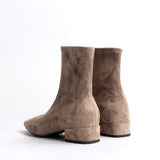 hulianfu new spring shoes Women Boots plus size stretch boots casual flock European and American boots women Pigskin lining insole