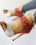 hulianfu New Thin Heeled Sandals New Shoes Woman High Heels Pumps Sandals Fashion Summer Sexy High Heels Womans Shoes