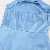 2025 temperament satin neck sleeveless split dress small dress popular  fashion new New long dress