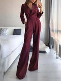 HULIANFU 2025 New Popular trade spring and summer Chinese long skirt new Chinese jumpsuit diagonal mid-waist temperament commuter jumpsuit