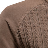 HULIANFU 2025 Popular trade autumn and winter new men's clothing turtleneck pullover solid color men's knitted sweater business casual sweater men's