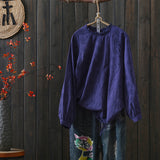 Jacquard embroidered lace top  summer new Korean version with hem and thin pullover princess sunscreen shirt