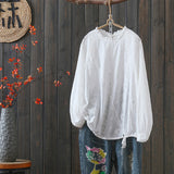 Jacquard embroidered lace top  summer new Korean version with hem and thin pullover princess sunscreen shirt