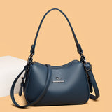 2025 hot-selling temperament women's shoulder bag fashionable and versatile commuter underarm bag simple texture bag wholesale