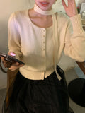 2025 Thirteen Lines popular Winter New V-Neck Wool Elegant Neck Knitted Sweater Versatile Sweater Women 25203