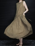 2025 Khaki a-word dress women's  summer new temperament high-end exquisite super good-looking and thin