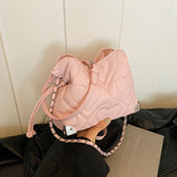 HULIANFU 2025 This year, the popular super-hot niche bag women's popular new autumn versatile messenger bag single shoulder pleated bucket bag