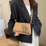 HULIANFU 2025 Bag Women's Autumn and Winter Premium Sense Niche Shoulder Small Square Bag popular New Premium Texture Shoulder Crossbody Bag