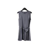 2025 THE MIND linen tencel vest dress 2025 summer new short skirt 031AX (with belt bag)